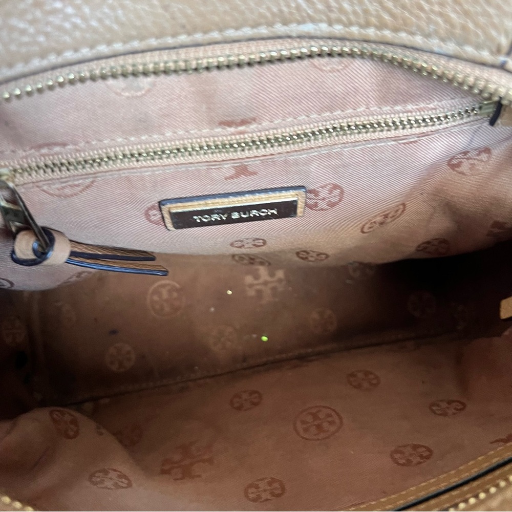 Tory Burch -  Caramel Leather - Handbag - Crossbody Bag - Picture 4 of 11